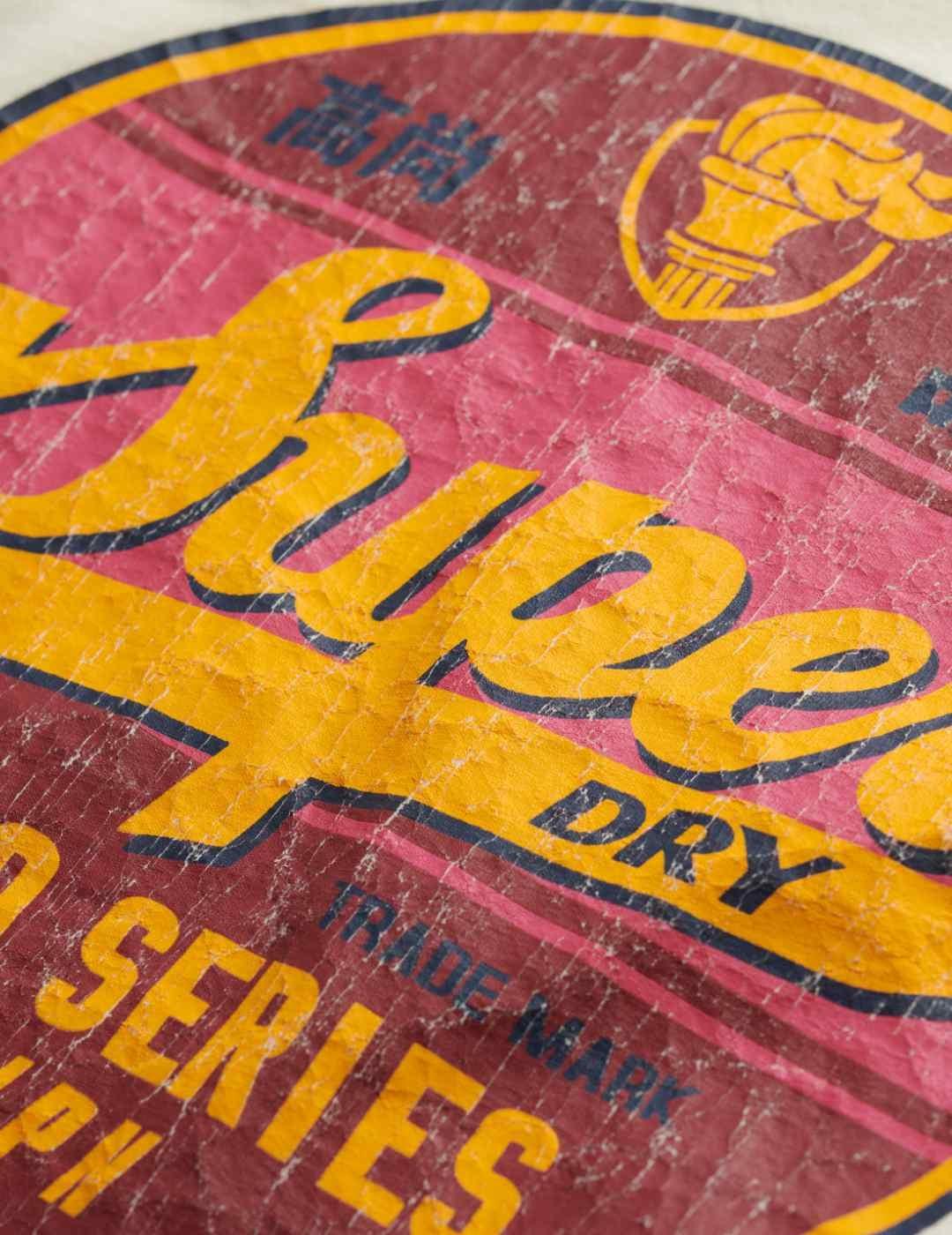 Camiseta Superdry Gasoline blanco manga corta para hombre