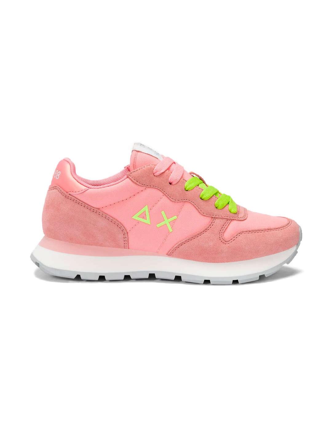 Zapatillas deportivas Sun68 Ally Solid rosa para mujer