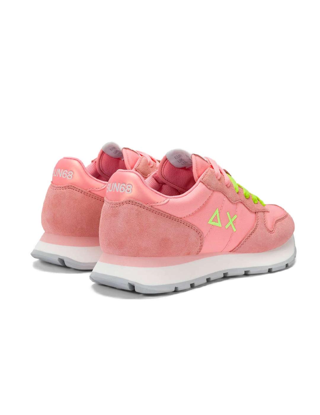Zapatillas deportivas Sun68 Ally Solid rosa para mujer