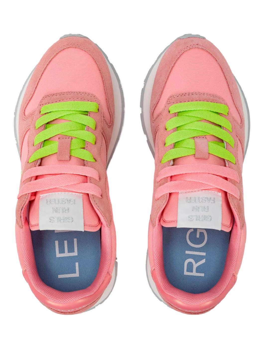 Zapatillas deportivas Sun68 Ally Solid rosa para mujer