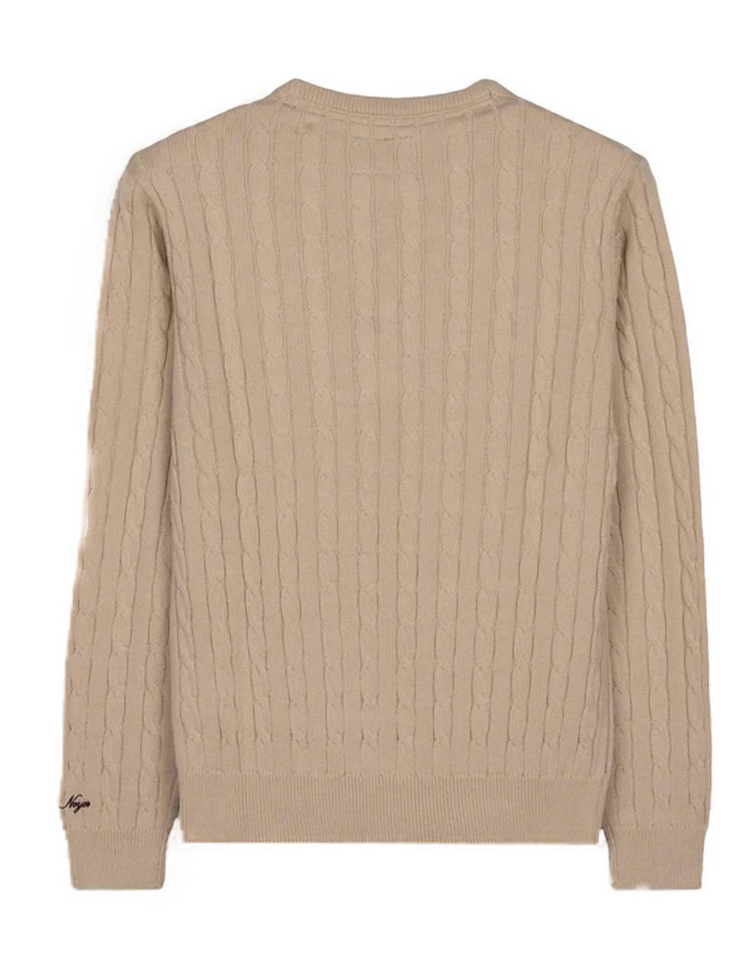 Jersey de lana Harper&Neyer Blarney beige para hombre