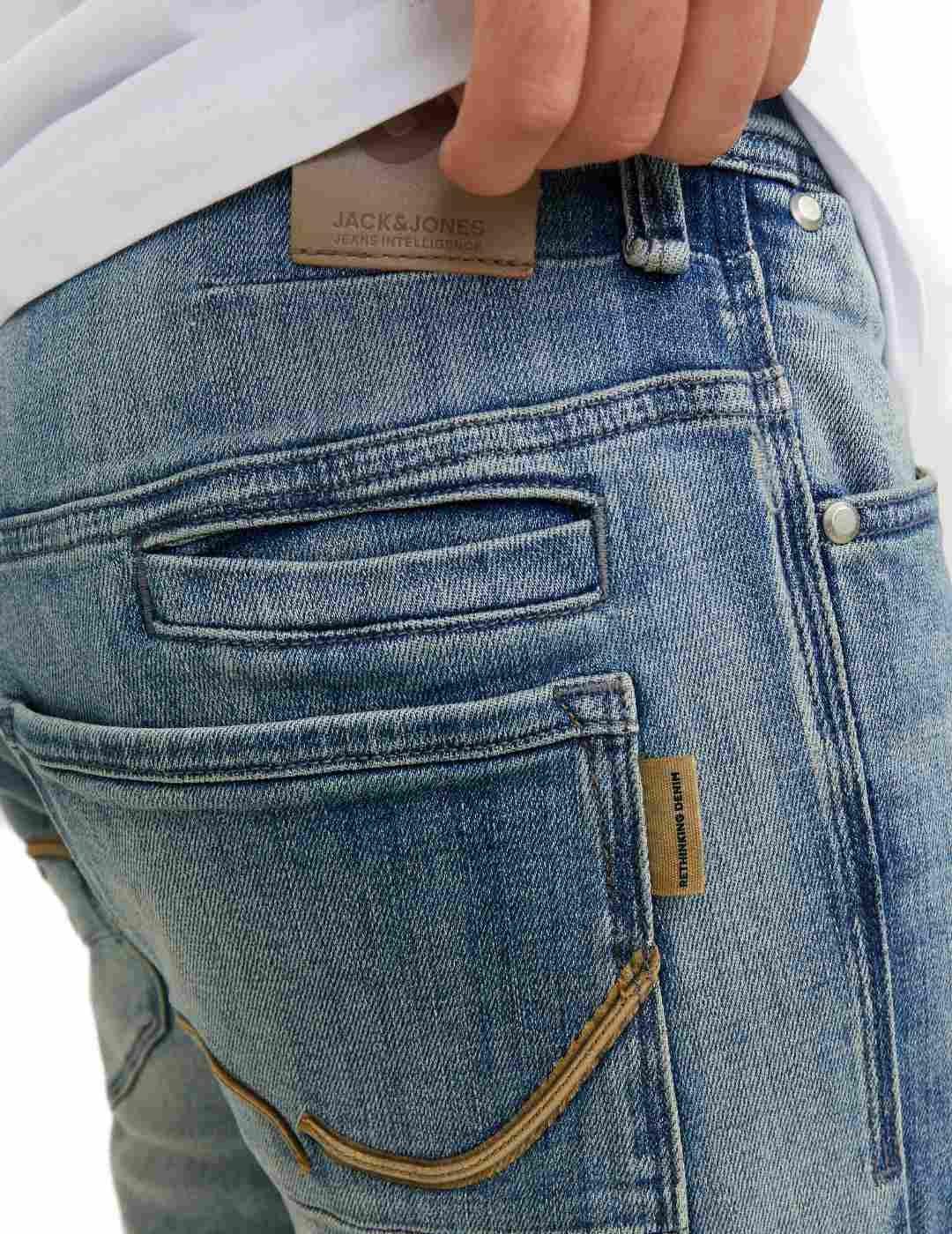 Pantalón vaquero Jack&Jones Mike azul Confort para hombre