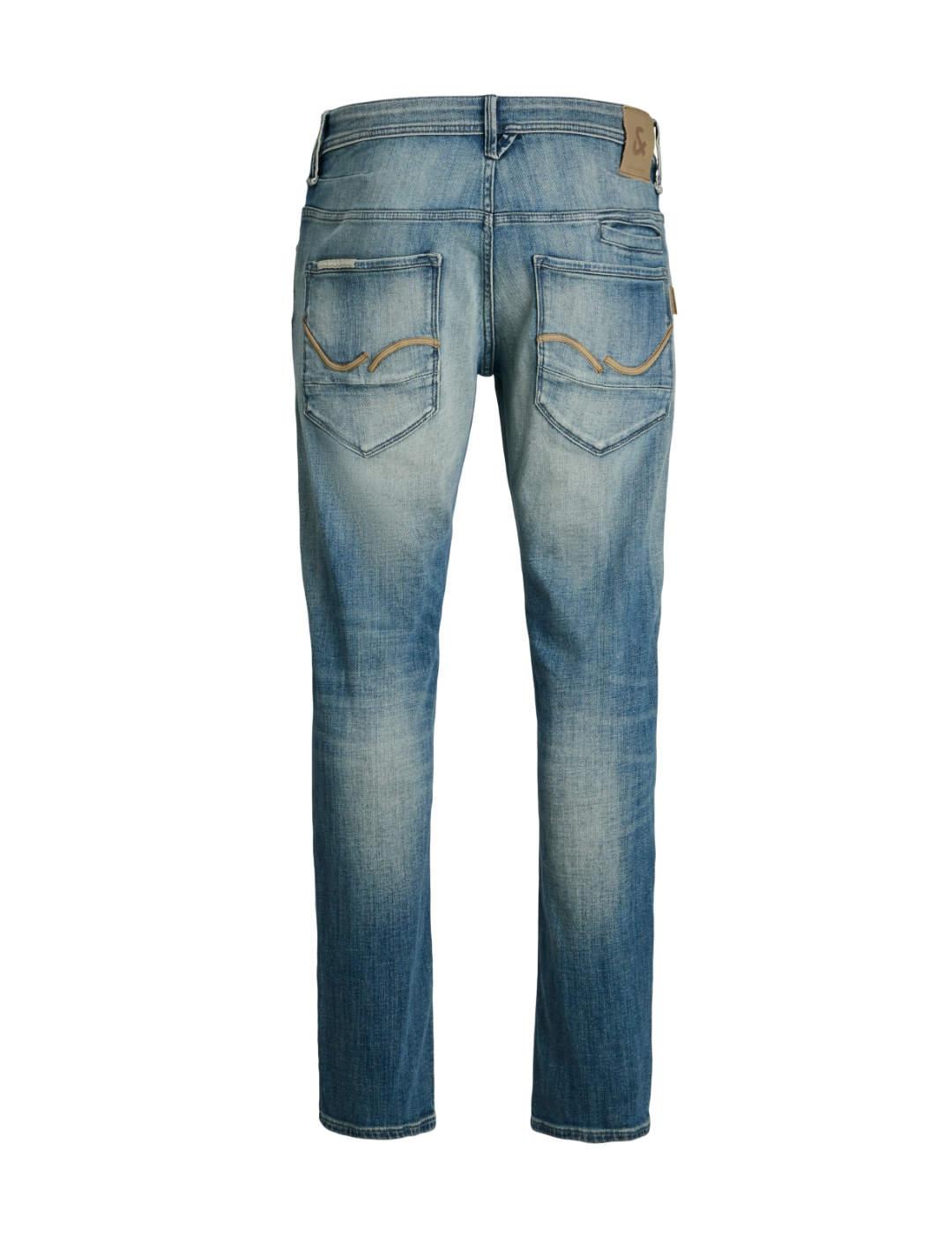 Pantalón vaquero Jack&Jones Mike azul Confort para hombre