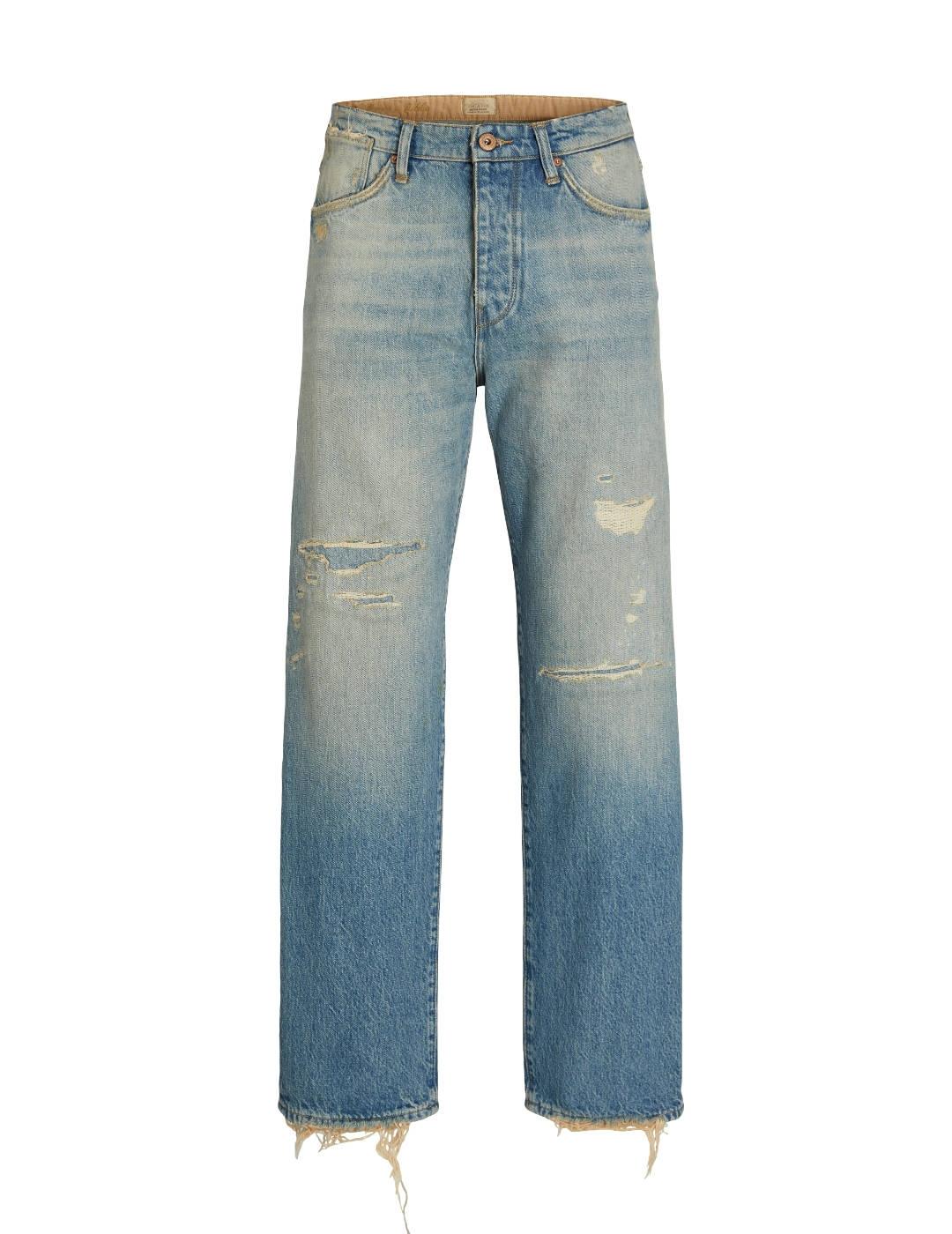 Pantalón vaquero Jack&Jones Eddie azul rotos para hombre