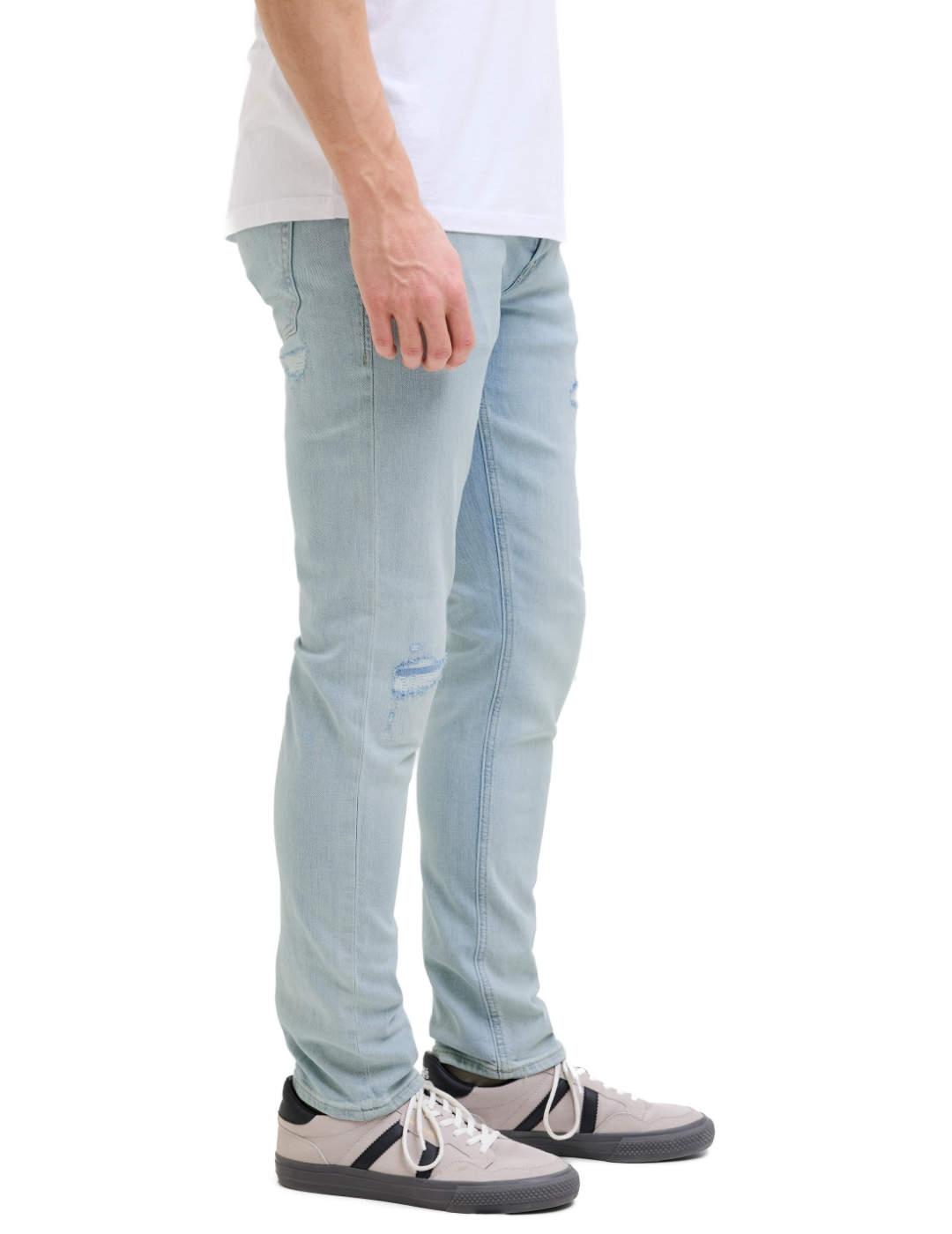 Pantalón vaquero Jack&Jones Glenn azul claro slim de hombre