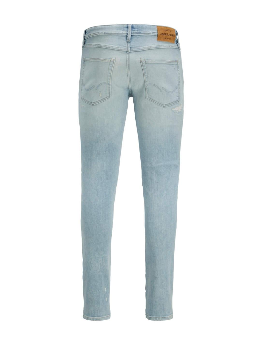 Pantalón vaquero Jack&Jones Glenn azul claro slim de hombre