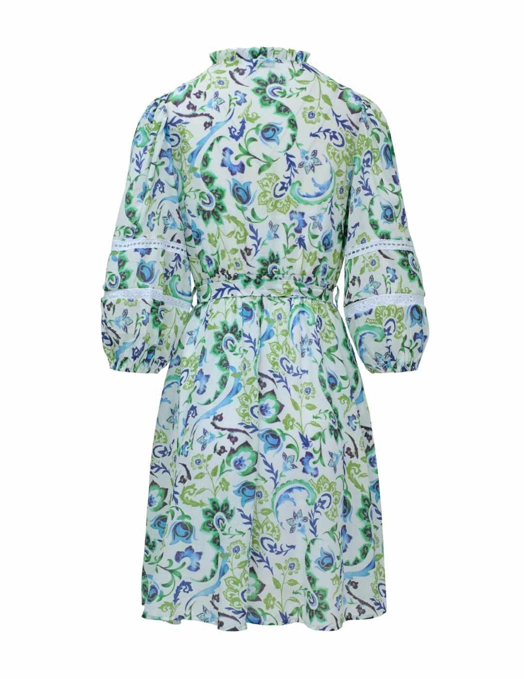 Vestido corto Salsa estampado floral manga larga para mujer