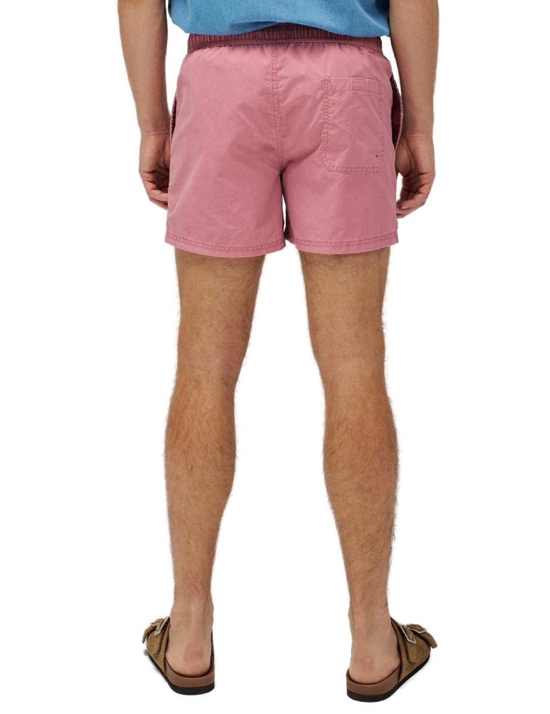 Bañador Salsa rosa fuerte ajustable con bolsillos de hombre