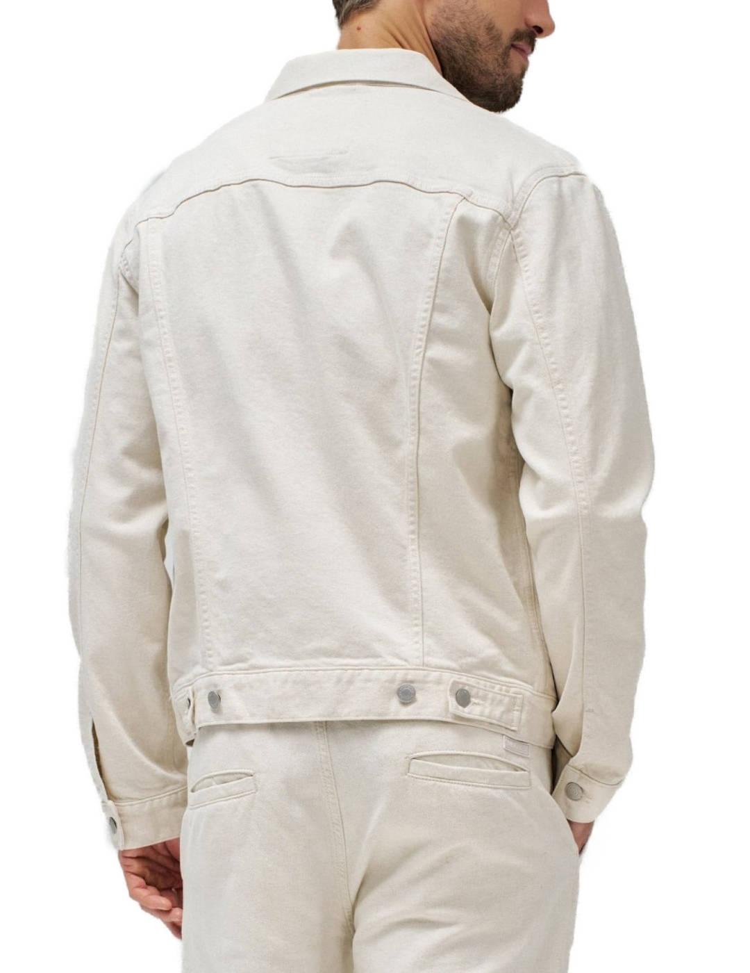 Chaqueta Salsa vaquera beige de hombre