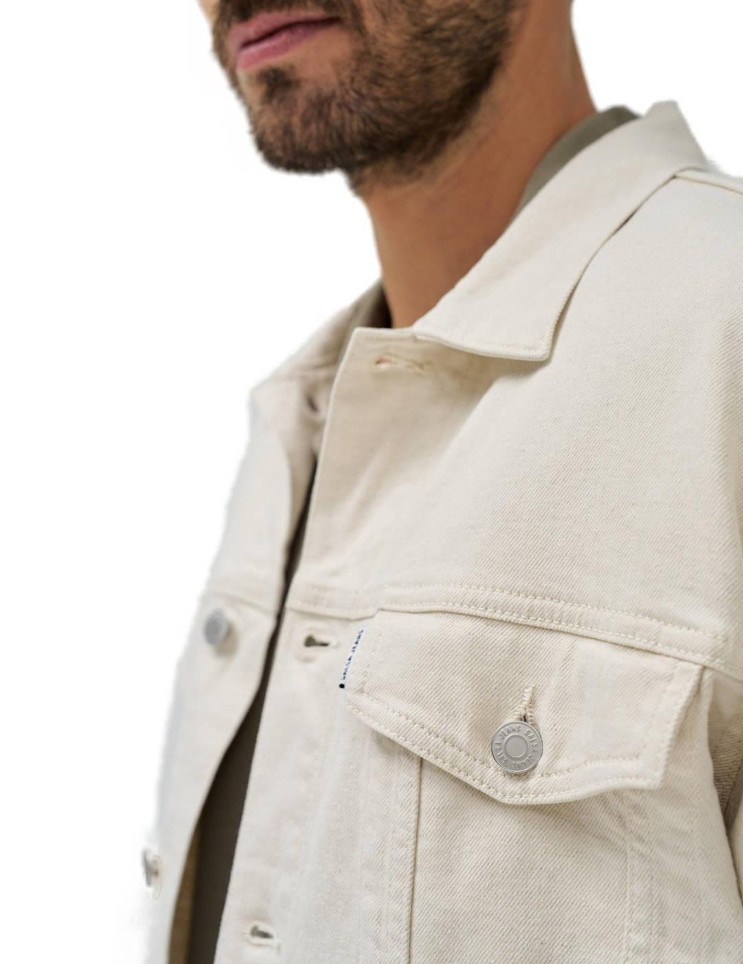 Chaqueta Salsa vaquera beige de hombre