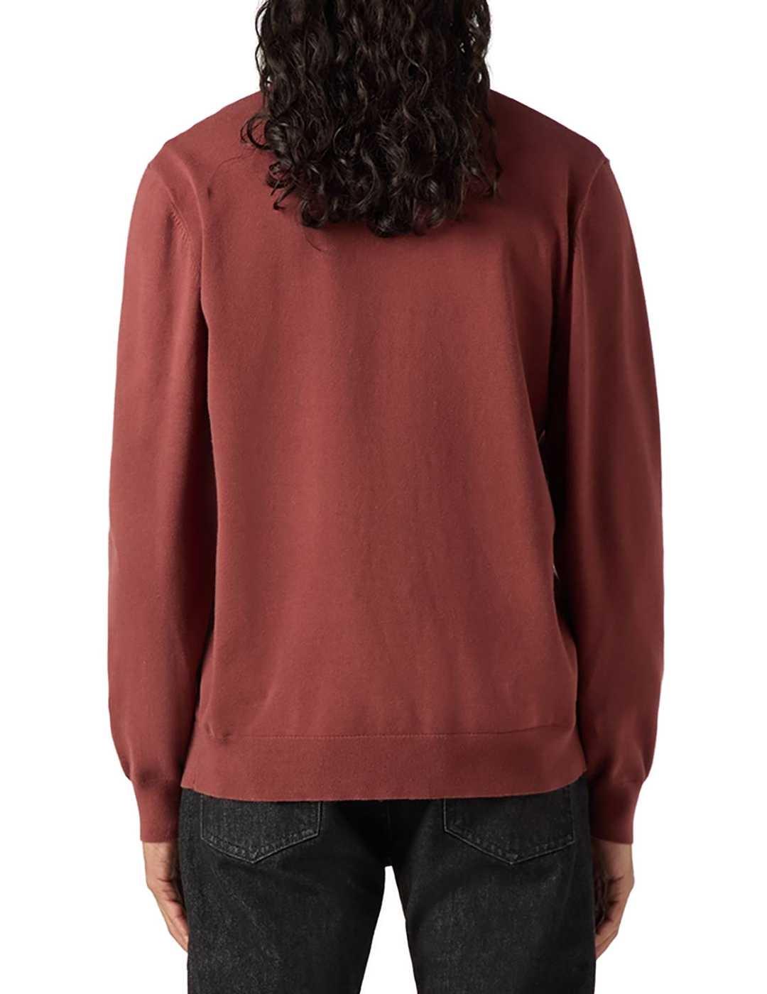 Jersey Levi´s Andorra granate punto fino para hombre