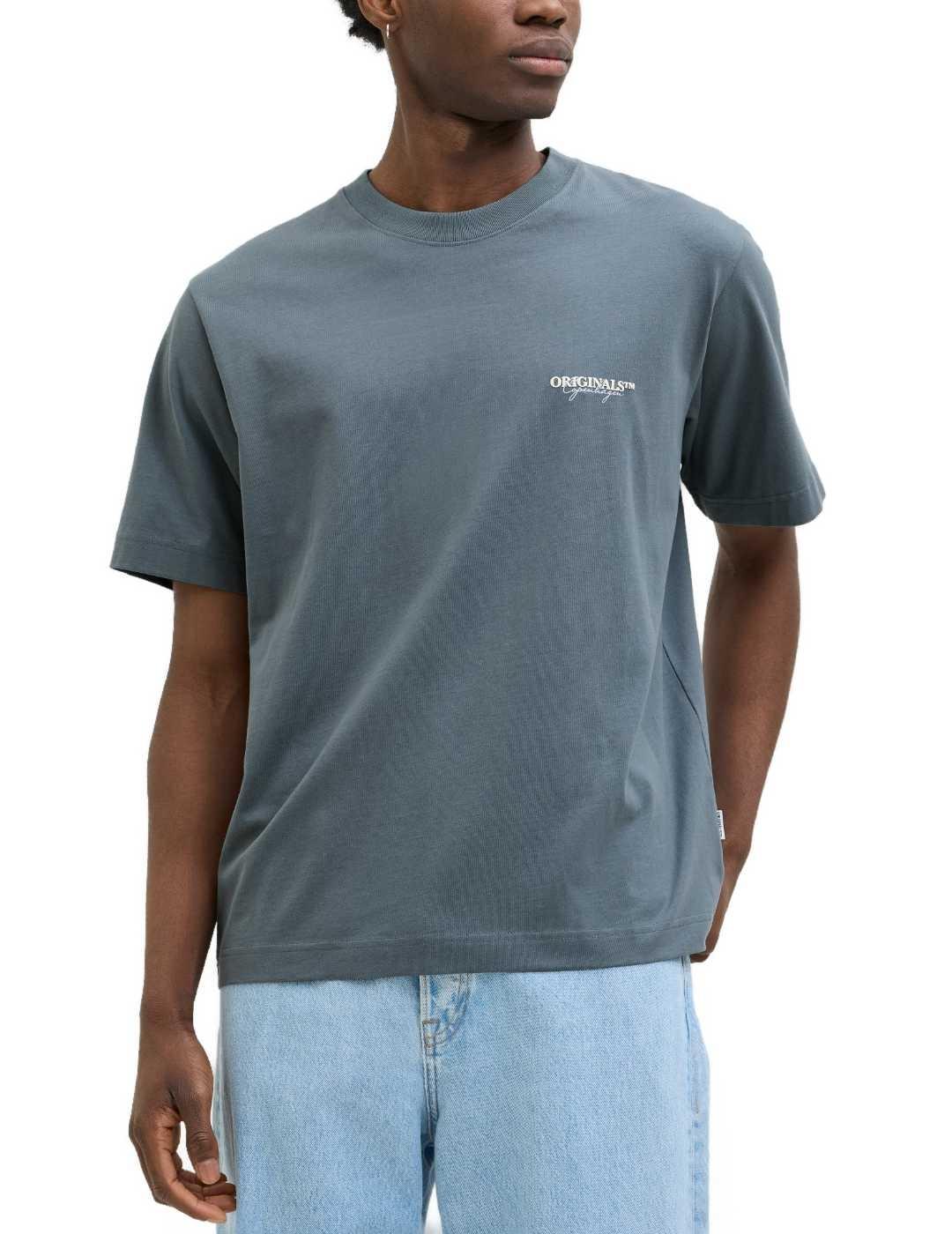 Camiseta Jack&Jones Slington azul manga corta para hombre