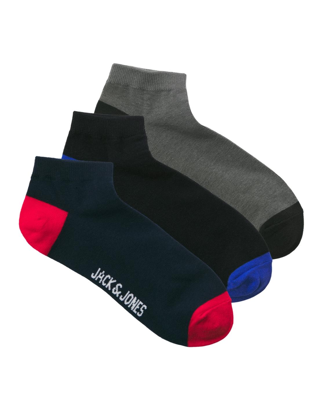 Calcetines bajos Jack&Jones Joseph pack3 para hombre