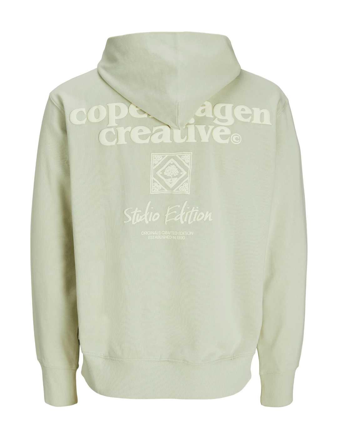 Sudadera Jack&Jones Paros verde claro con capucha de hombre