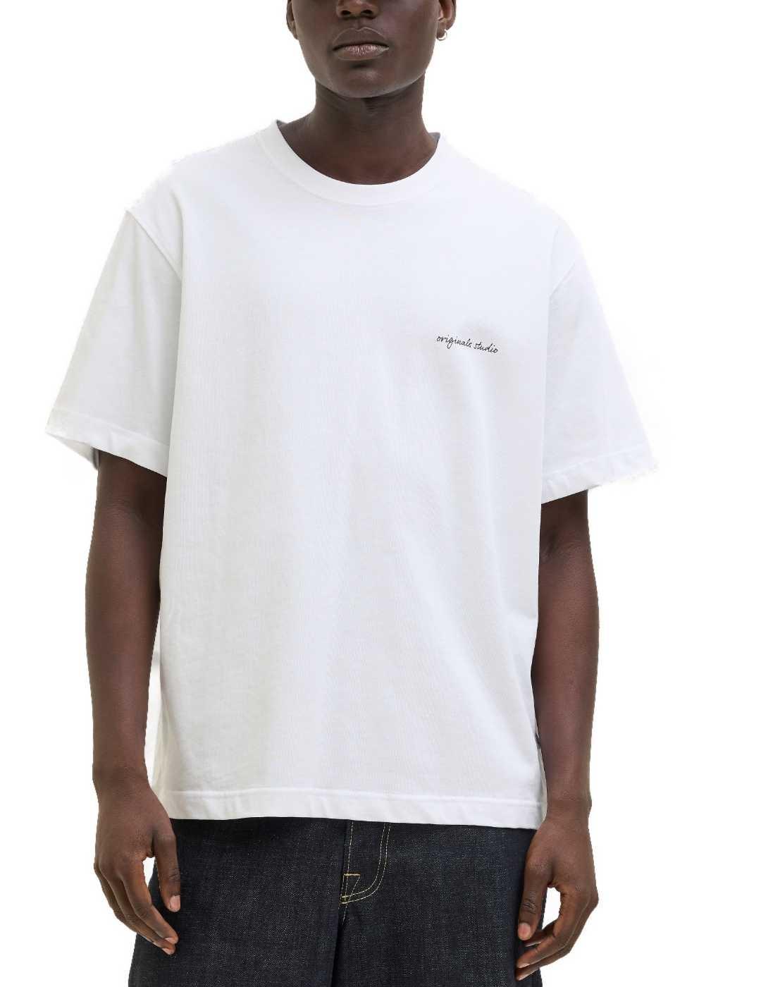 Camiseta Jack&Jones Marrakesh blanco manga corta para hombre