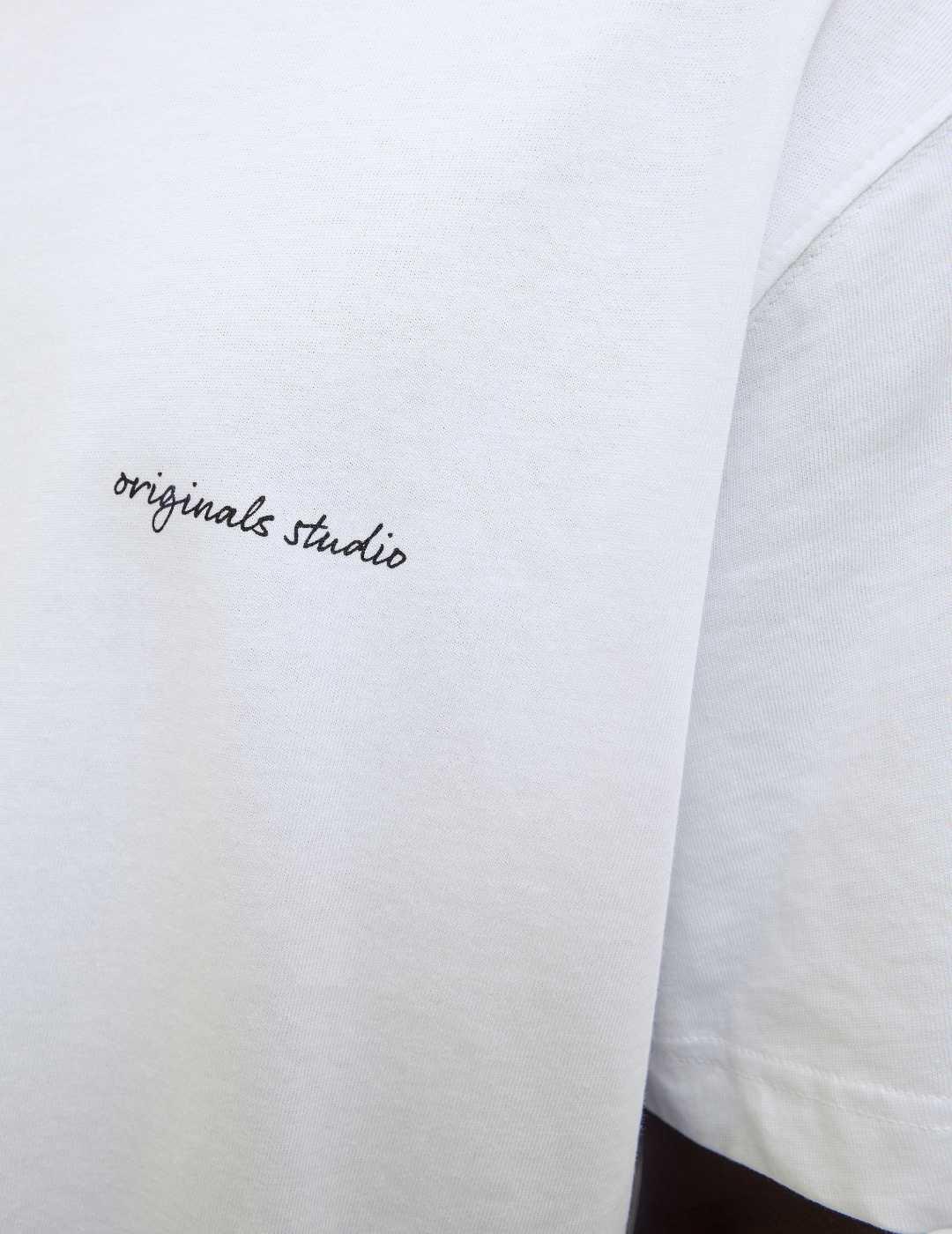 Camiseta Jack&Jones Marrakesh blanco manga corta para hombre