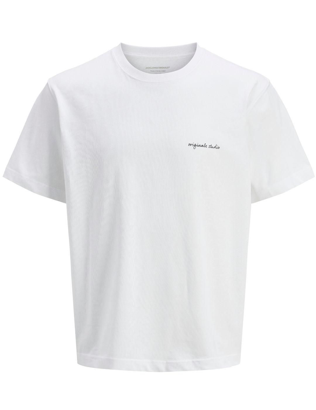 Camiseta Jack&Jones Marrakesh blanco manga corta para hombre