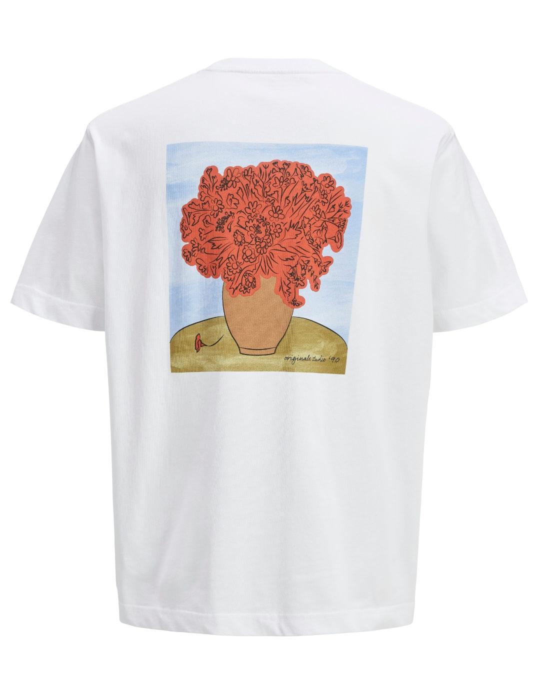 Camiseta Jack&Jones Marrakesh blanco manga corta para hombre