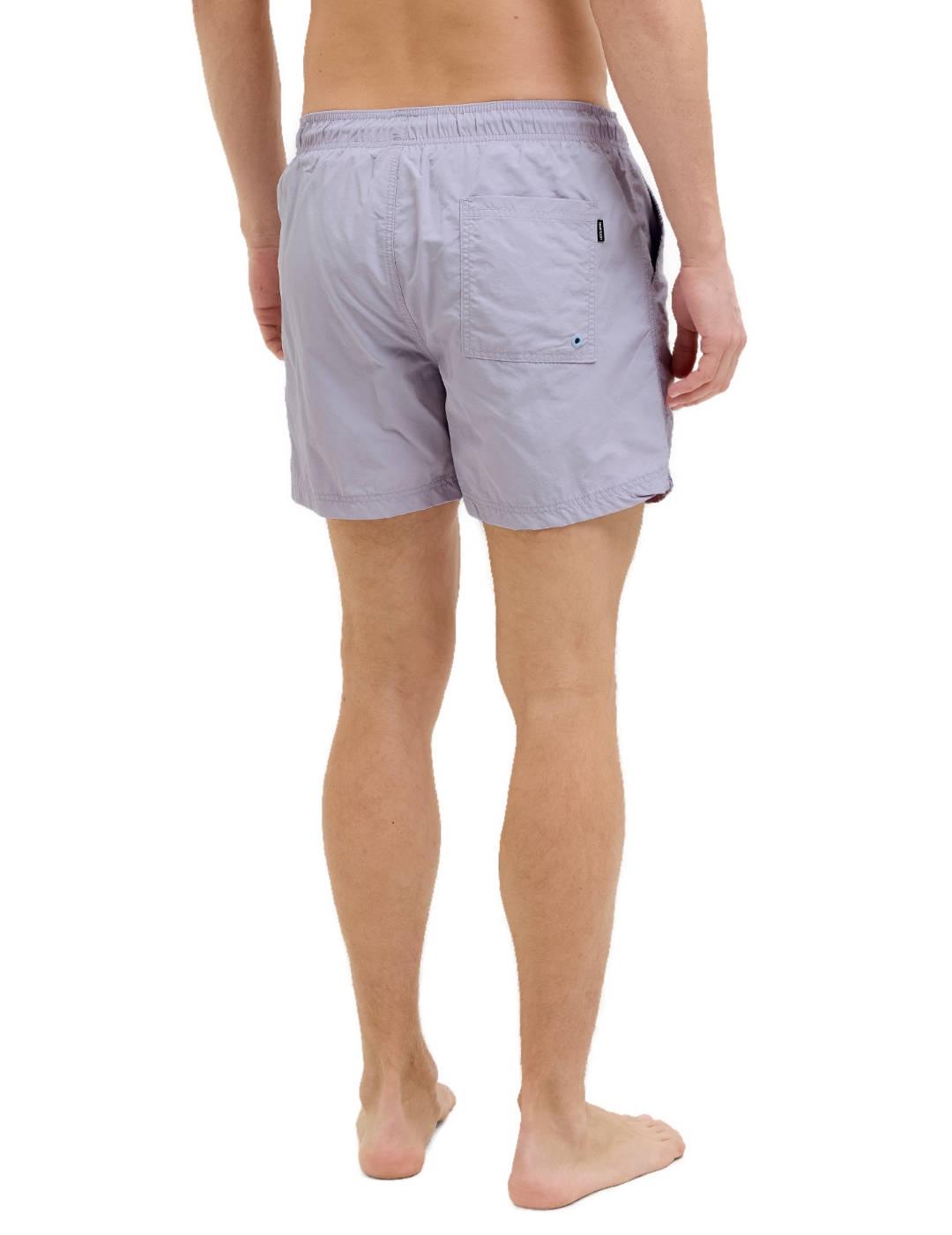 Bañador Jack&Jones Naxos lila con bolsillos para hombre