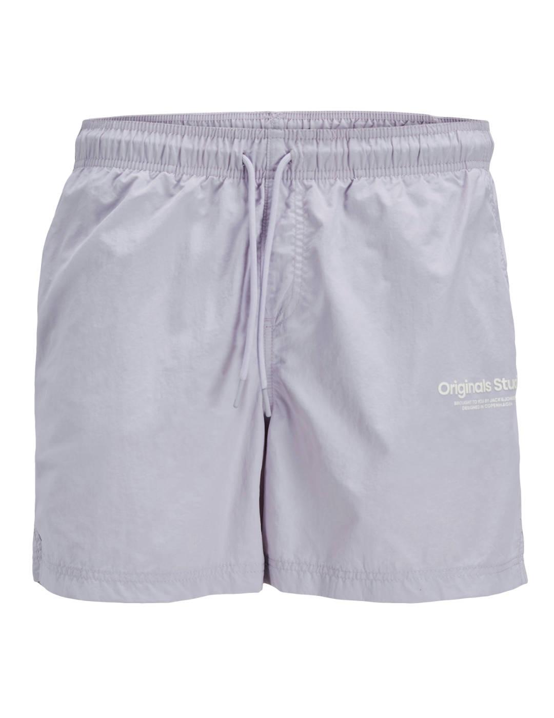 Bañador Jack&Jones Naxos lila con bolsillos para hombre