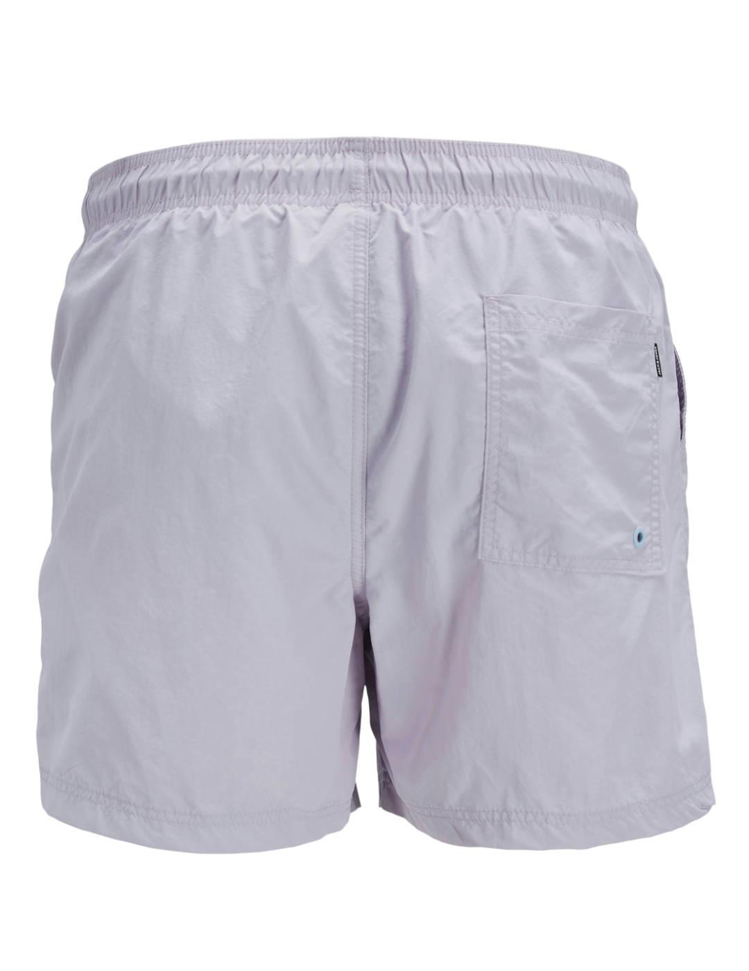 Bañador Jack&Jones Naxos lila con bolsillos para hombre