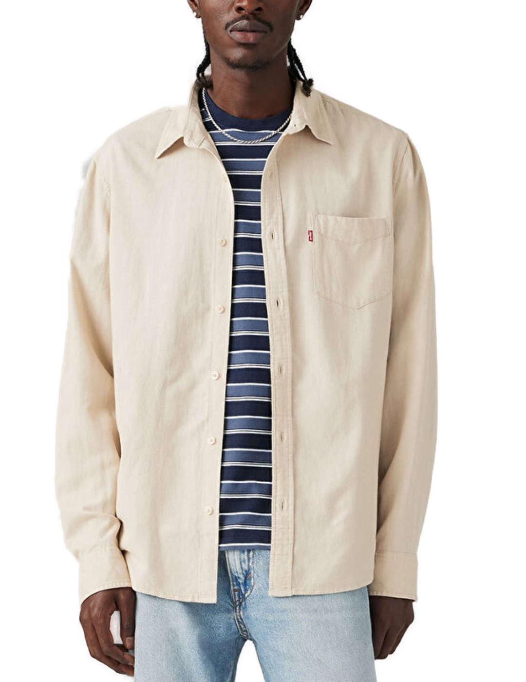 Camisa Levi's sunset neutral fluida de hombre-Sg