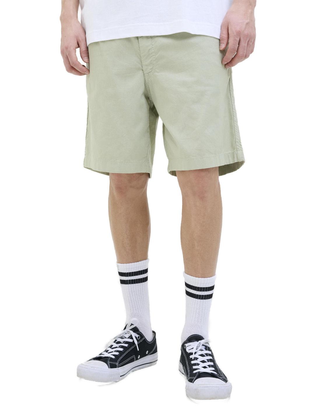 Bermuda Jack&Jones Jaiden verde claro con cordón de hombre