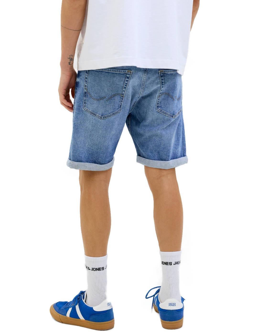 Shorts Jack&Jones Irick azul rotos regular fit para hombre