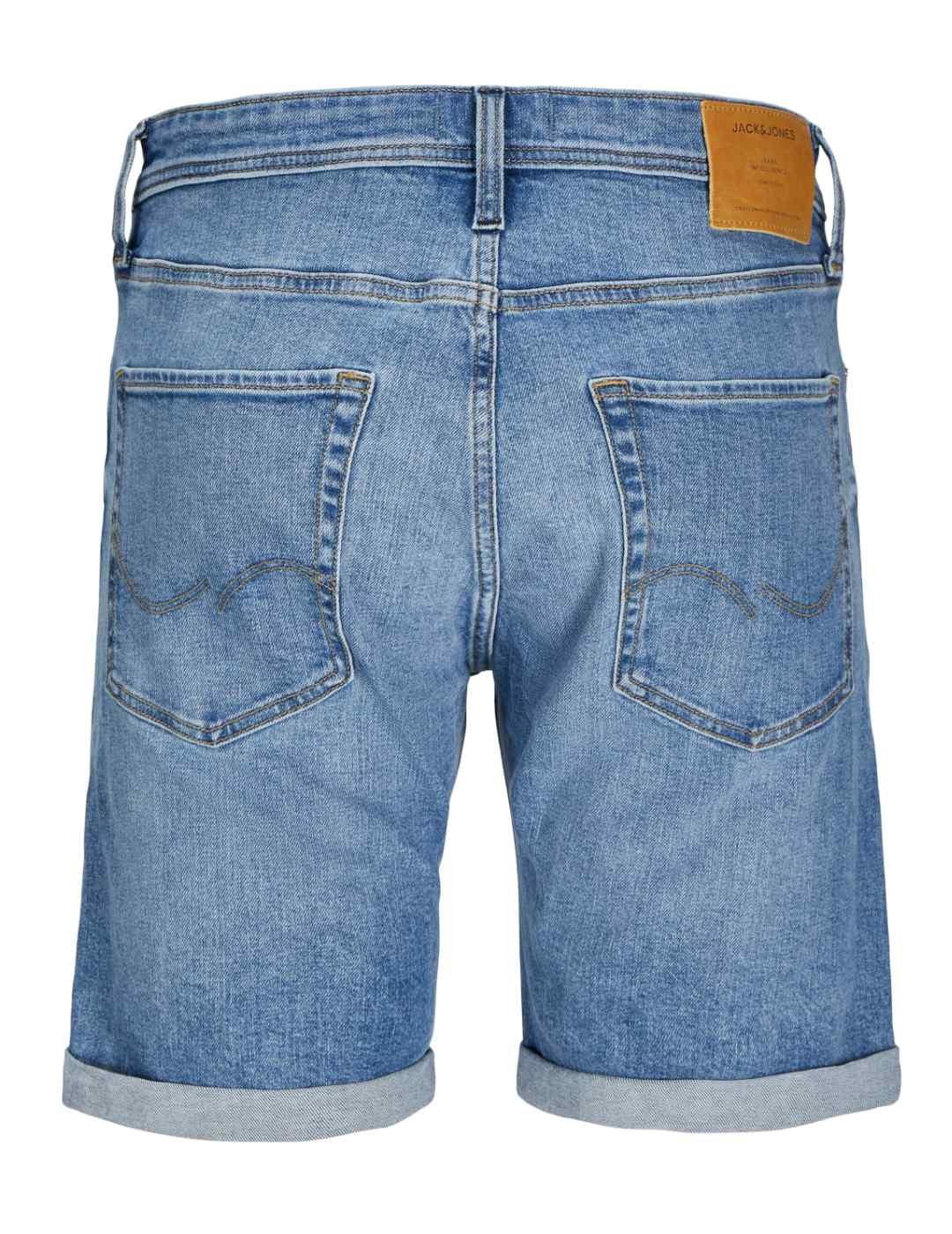 Shorts Jack&Jones Irick azul rotos regular fit para hombre