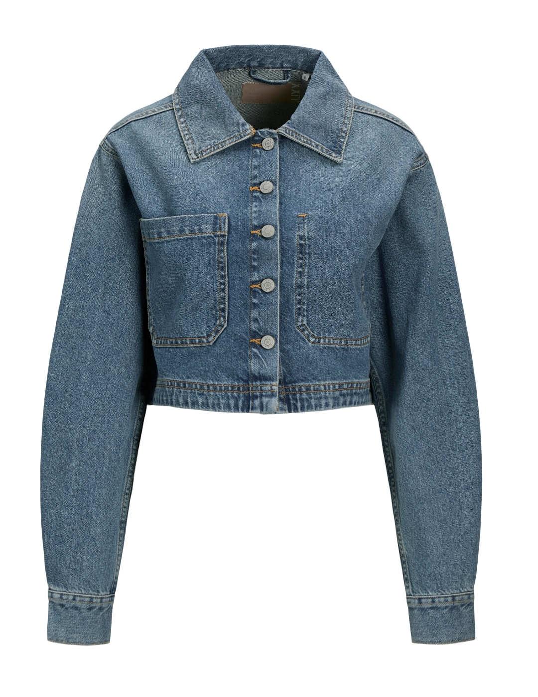 Sobrecamisa vaquera JJXX Ayla cropped denim azul  para mujer