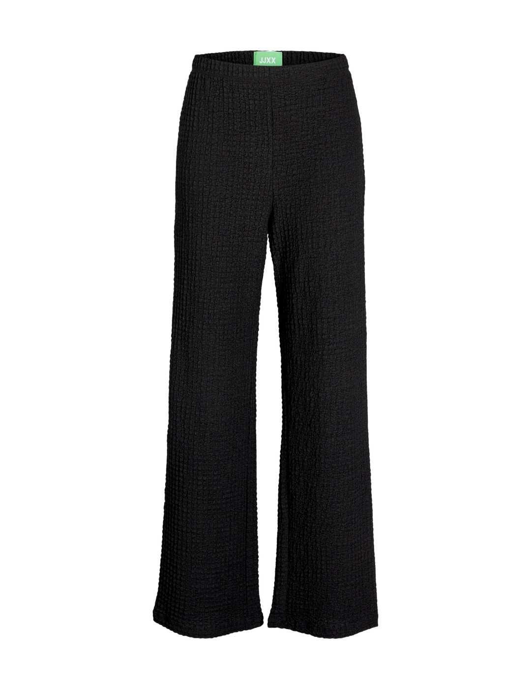 Pantalón JJXX Moon negro de tela straight para mujer