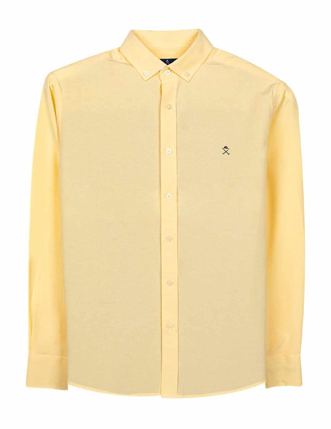 Camisa Harper & Neyer Oxford amarillo regular para hombre