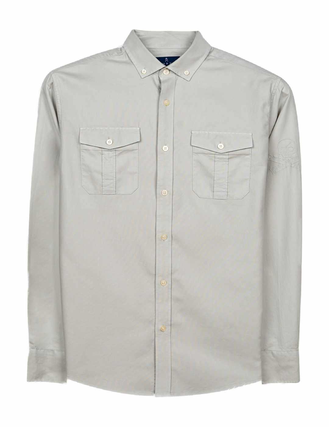 Camisa Harper & Neyer Tomcat gris claro logotipo para hombre