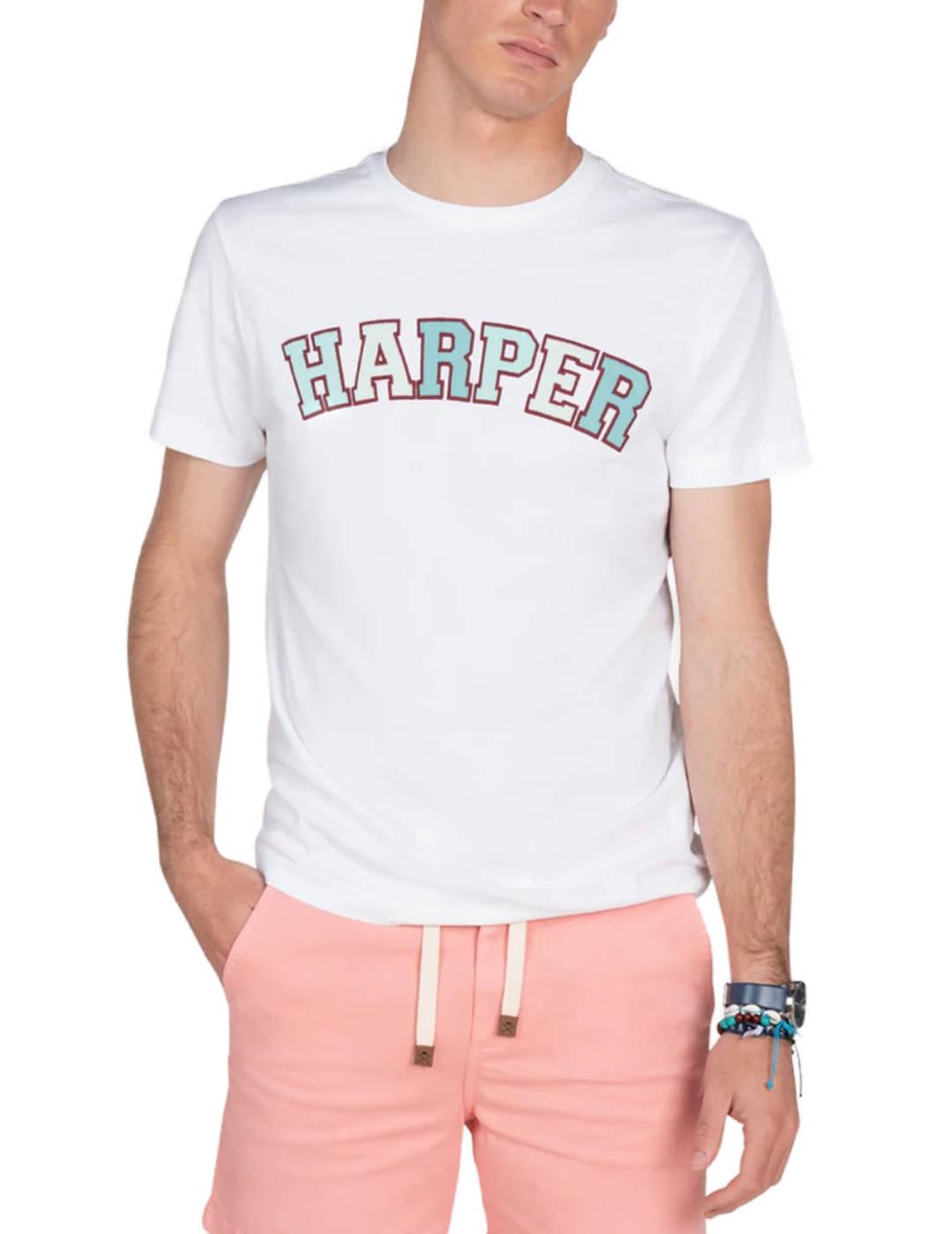 Camiseta Harper Los Angeles blanco manga corta para hombre