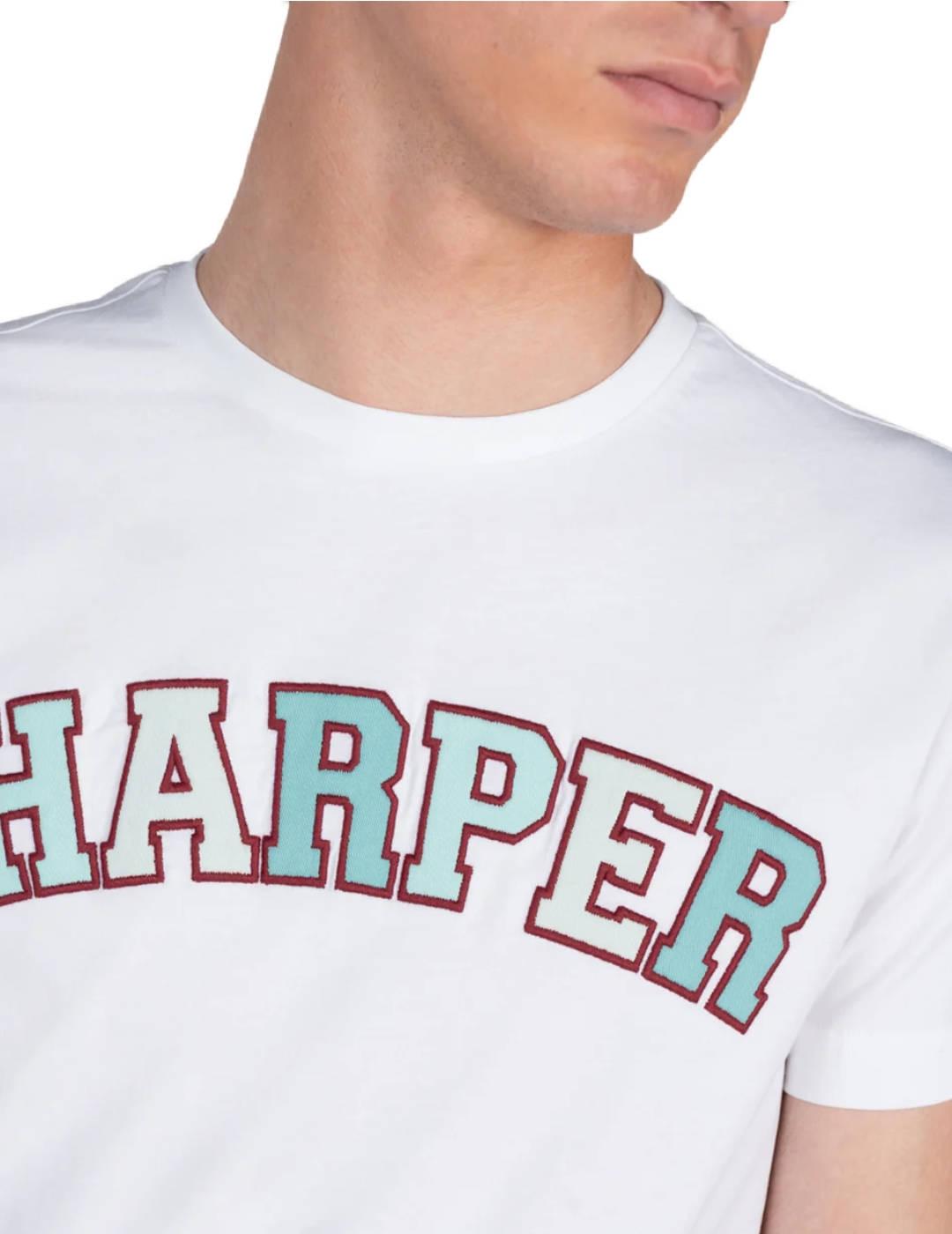 Camiseta Harper Los Angeles blanco manga corta para hombre