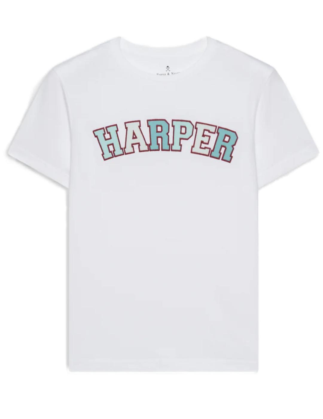 Camiseta Harper Los Angeles blanco manga corta para hombre