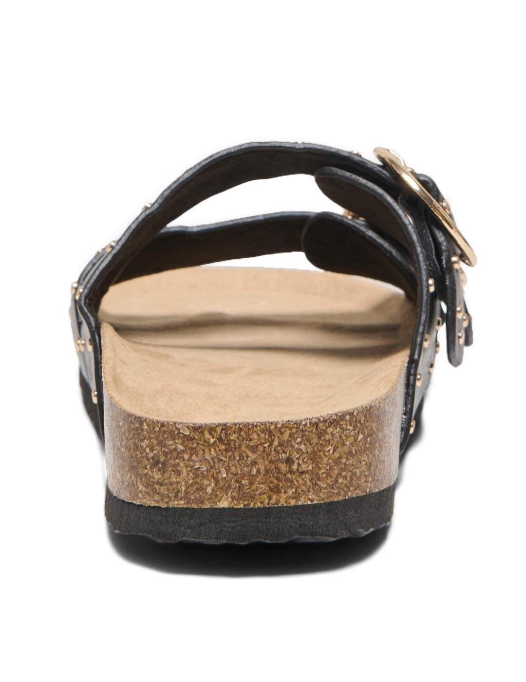 Sandalias Only Studs Buckle negras con tachuelas para mujer