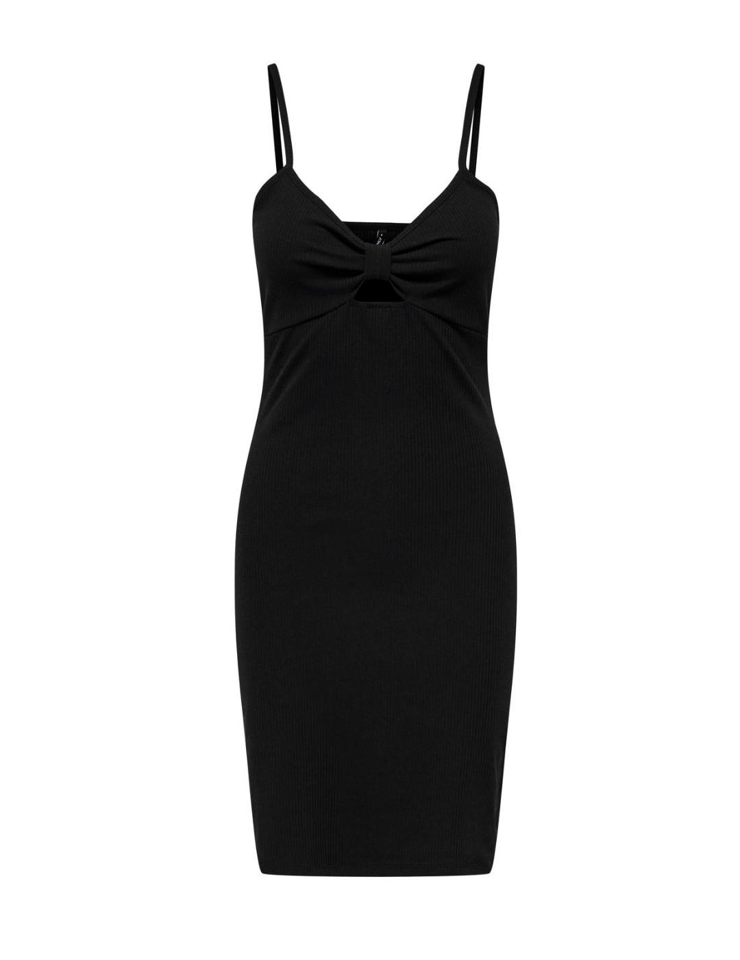 Vestido corto Only Janna negro de tirantes para mujer