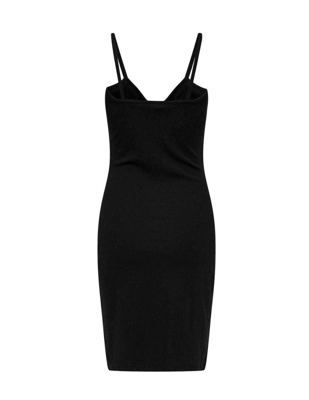 Vestido corto Only Janna negro de tirantes para mujer