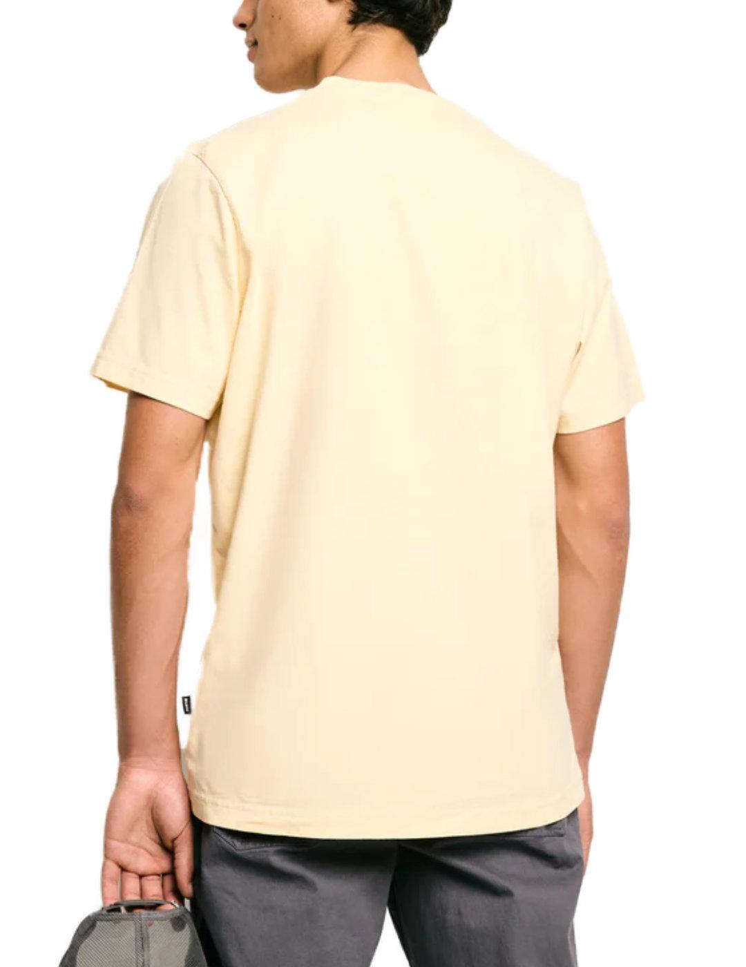 Camiseta Silbon logo smile amarilla manga corta de hombre