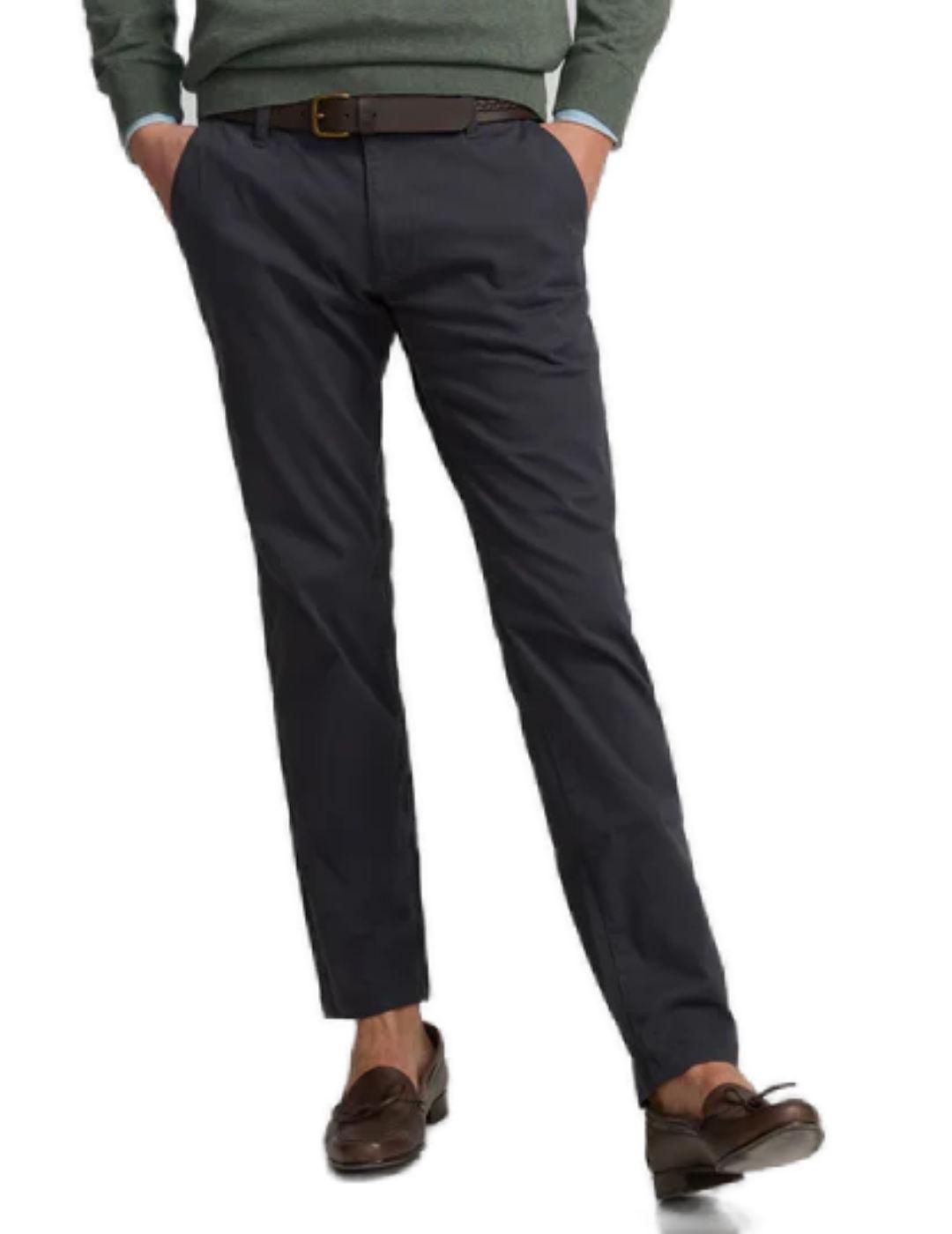 Pantalón Silbon sport chino azul marino slim para hombre