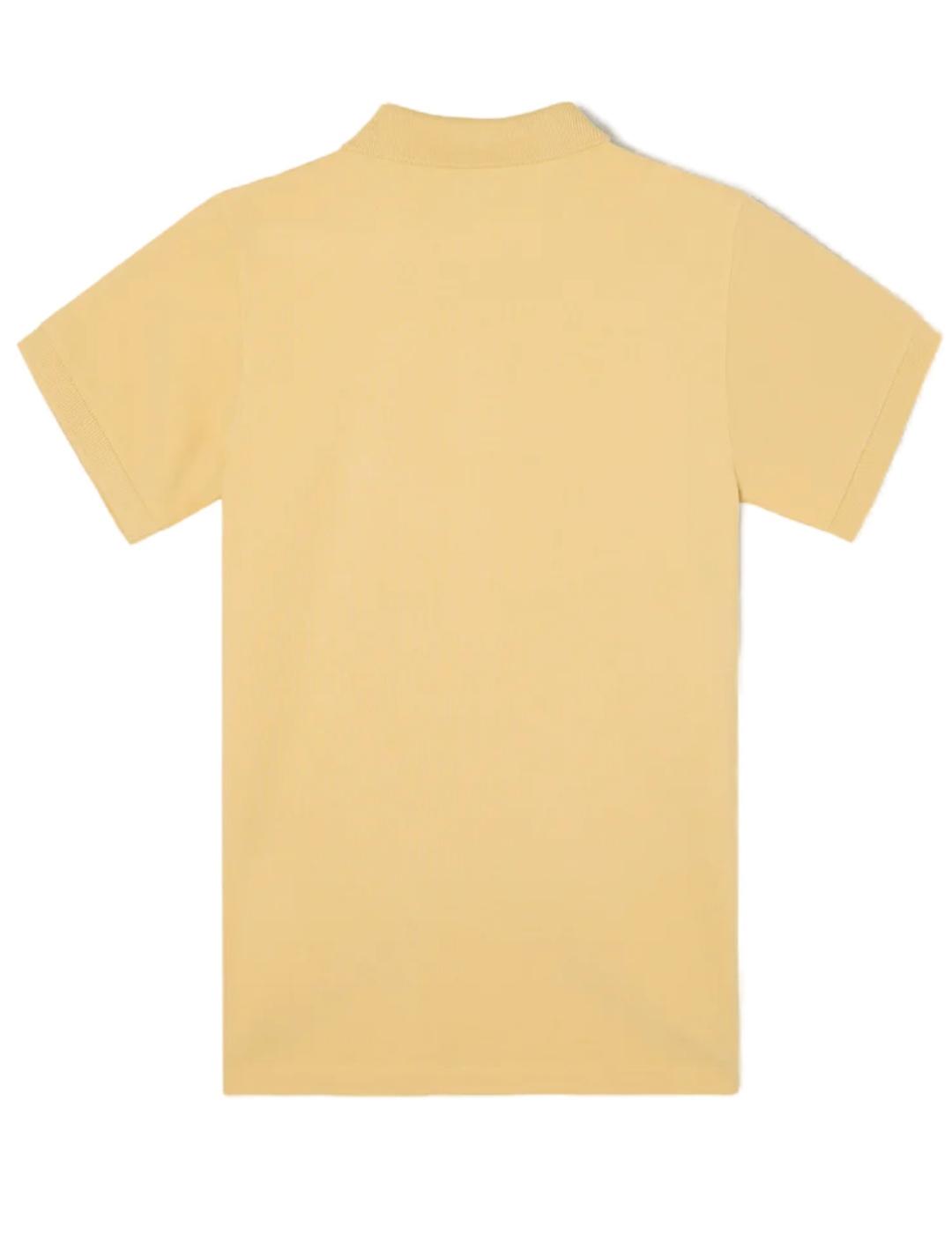 Polo Silbon clasico liso amarillo manga corta de hombre
