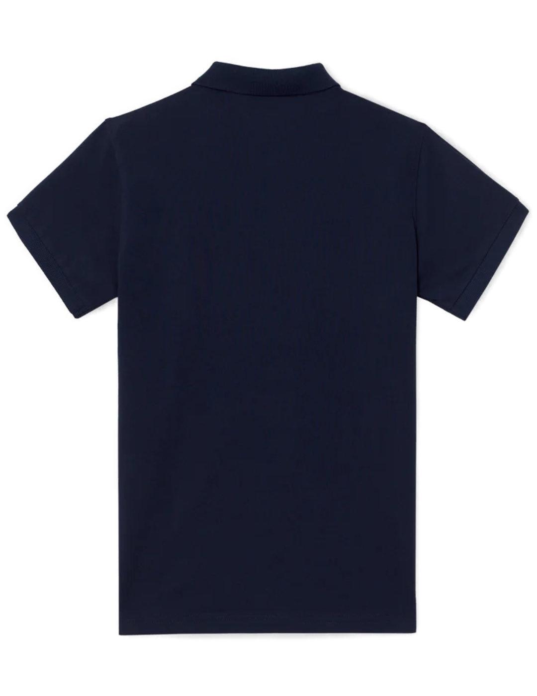 Polo Silbon clasico liso azul marino de hombre-&