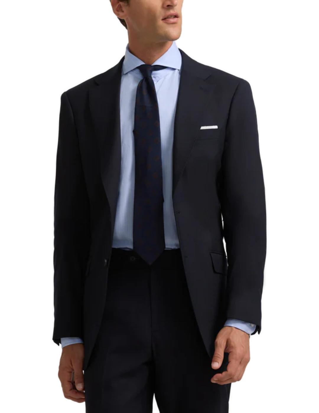 Americana de traje Silbon strecht clásica marino para hombre