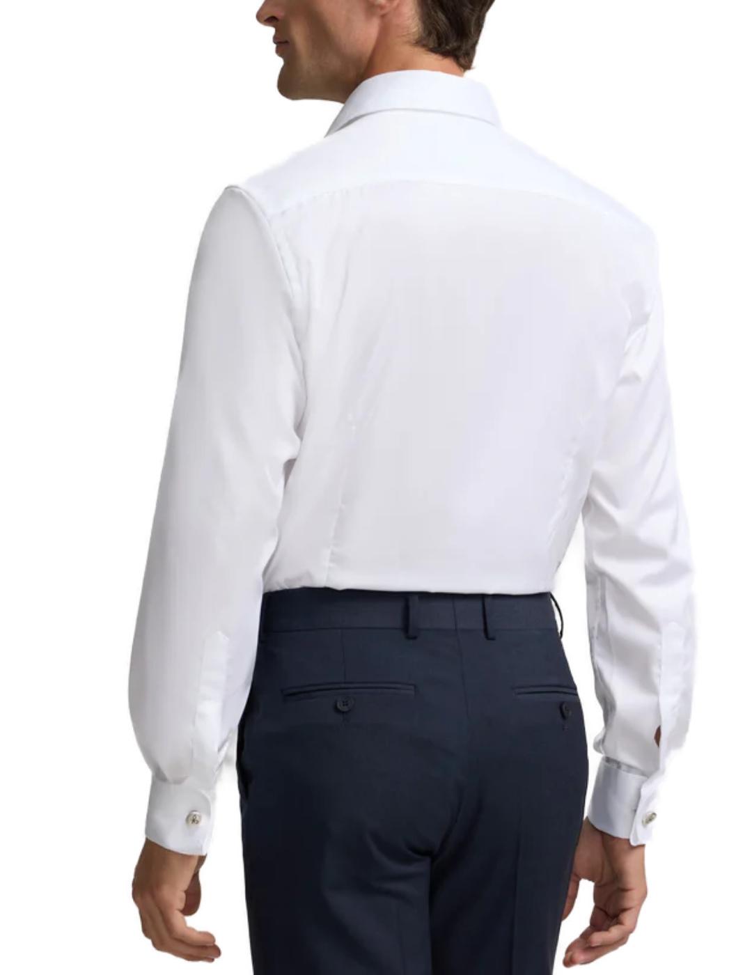 Camisa Silbon vestir puño doble blanca para hombre