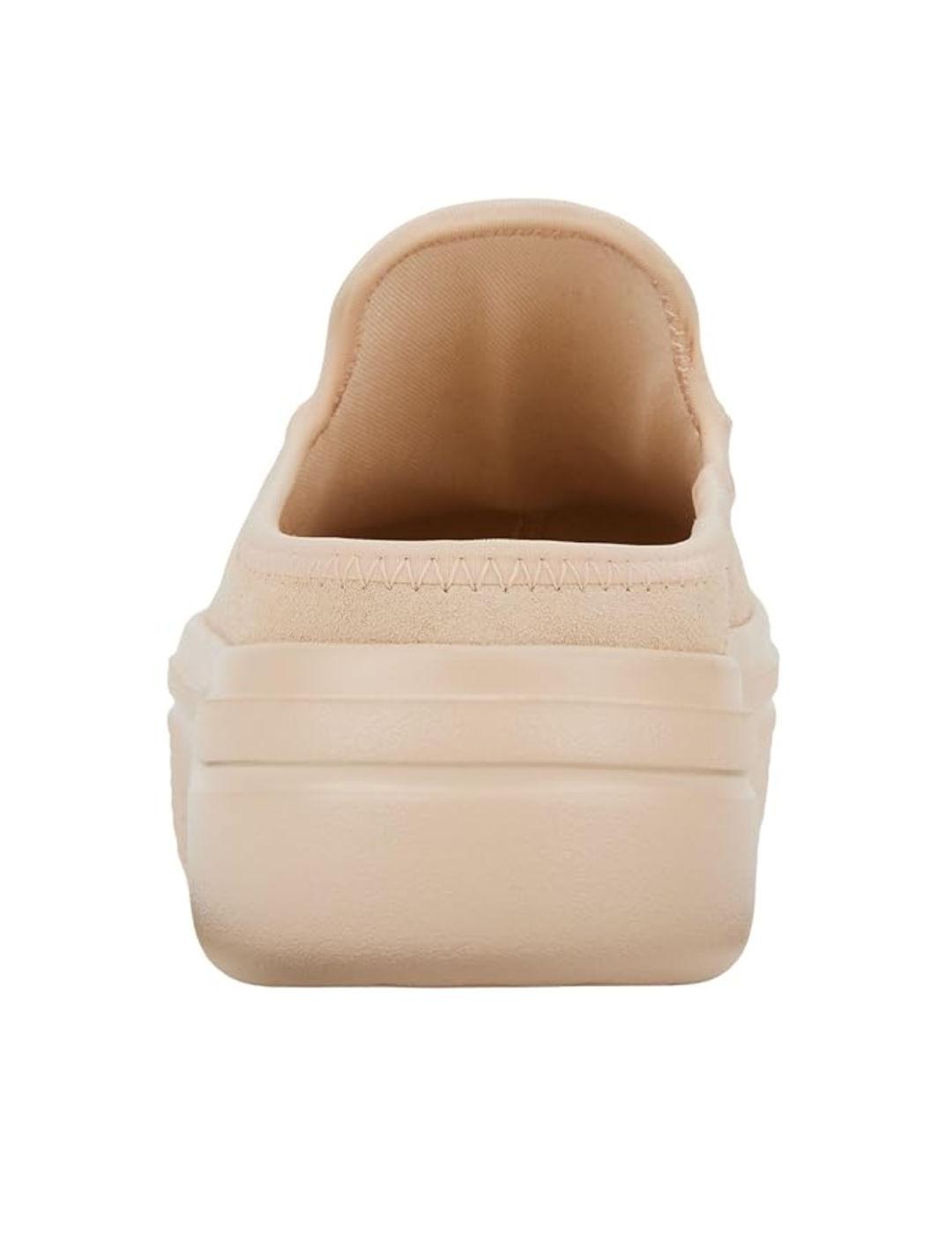 Zueco Heydude Austin en ante beige para mujer