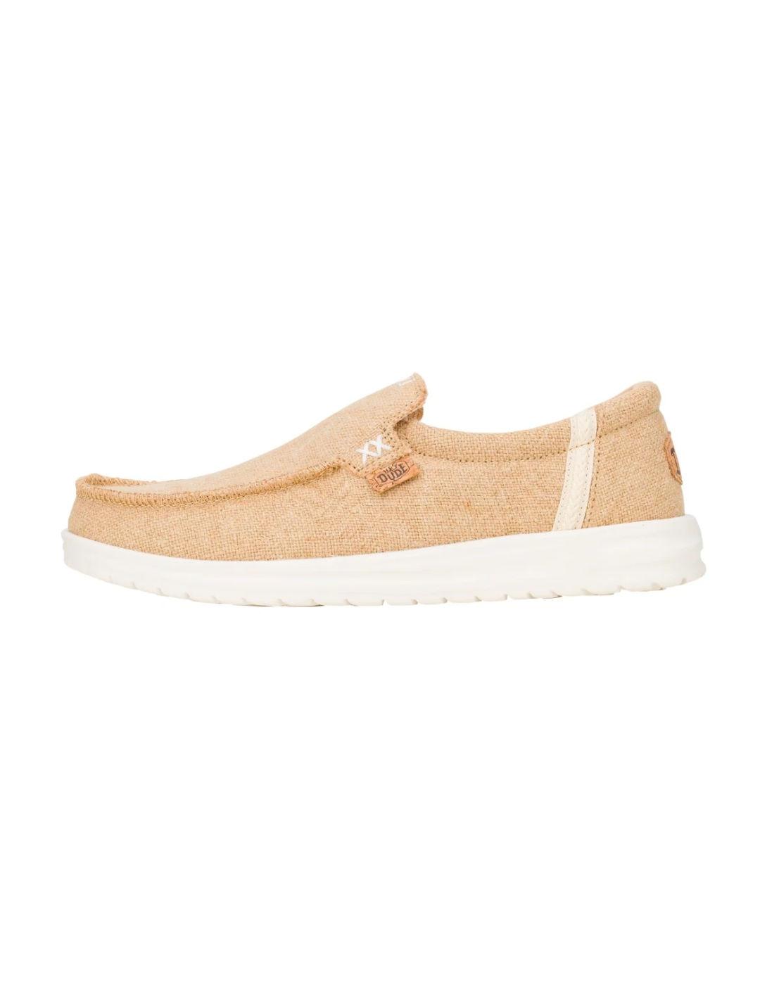 Mocasín Heydude Mikka yute beige ultraligero para hombre