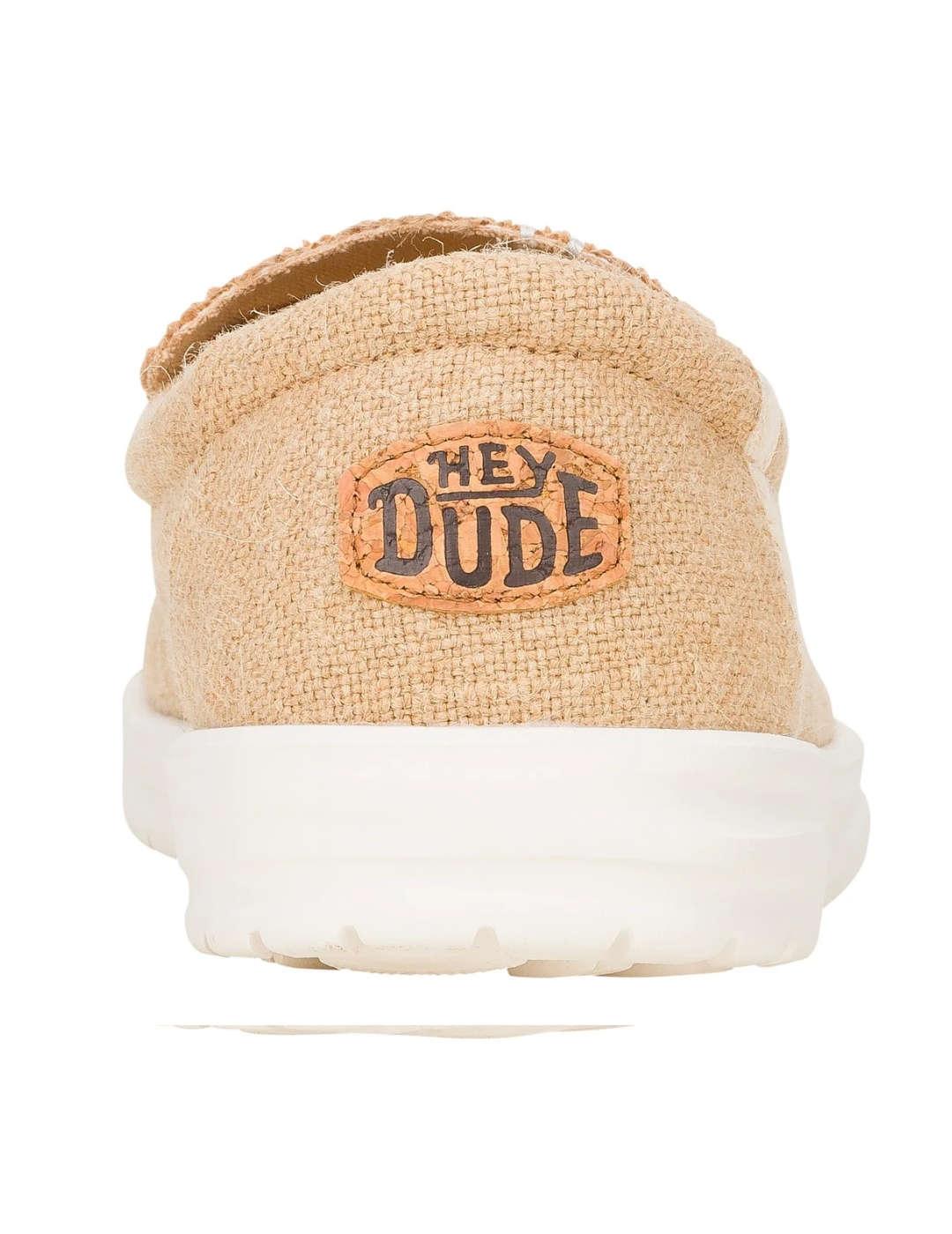 Mocasín Heydude Mikka yute beige ultraligero para hombre