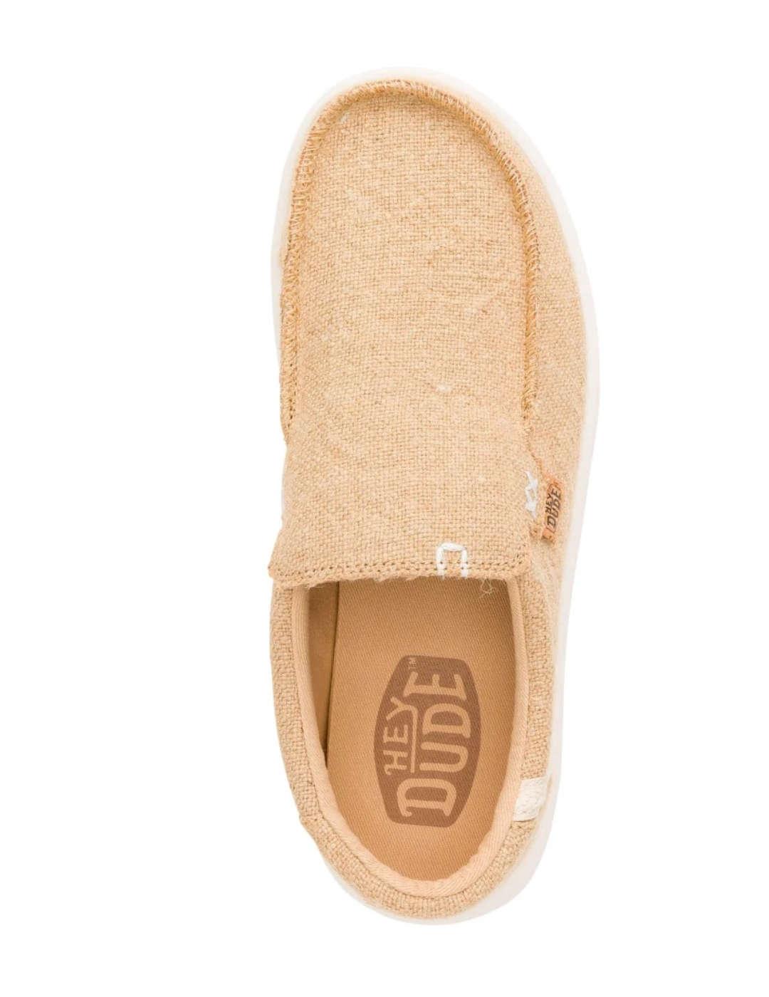Mocasín Heydude Mikka yute beige ultraligero para hombre