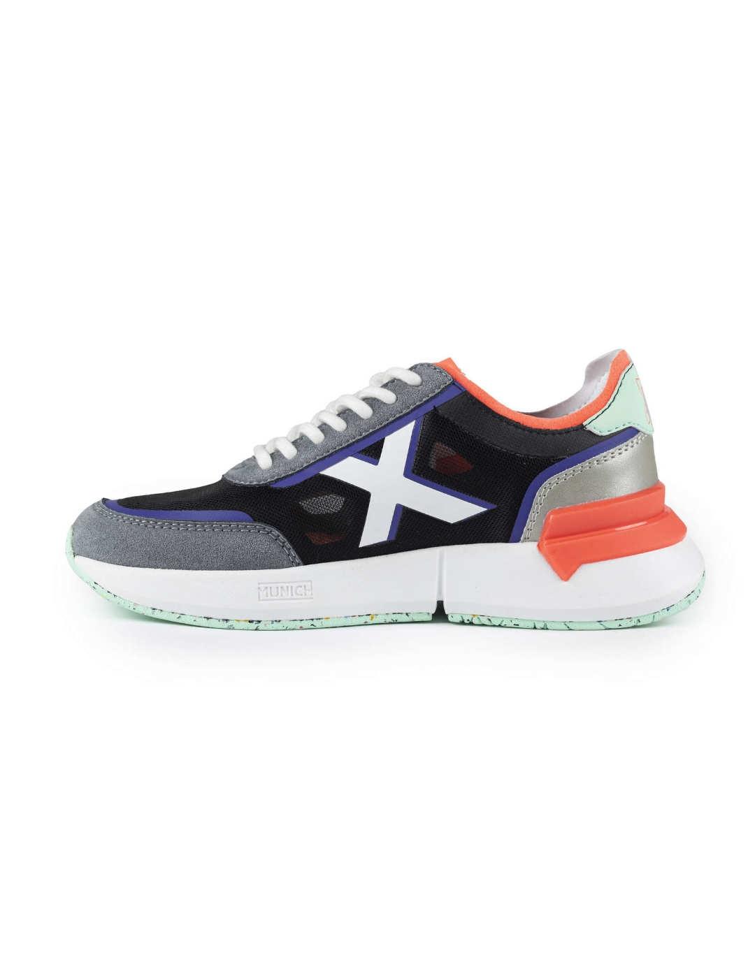 Zapatilla deportiva Munich Versus 96 negro para mujer